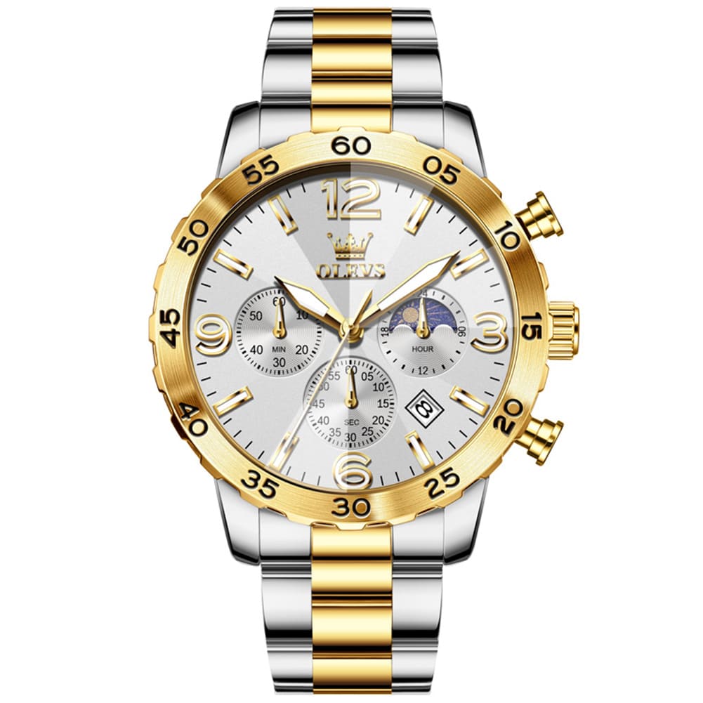OLEVS 3678 Men’s Sport Luxury Chronograph – Moon Phase Series - Image 4