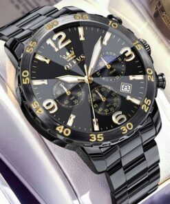 OLEVS 3678 Men’s Sport Luxury Chronograph – Moon Phase Series