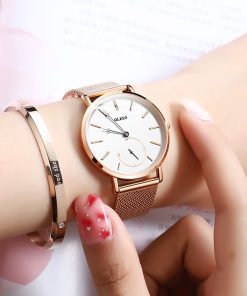 OLEVS 5190 Women’s Ultra-Thin Mesh Watch – Rose Gold Series