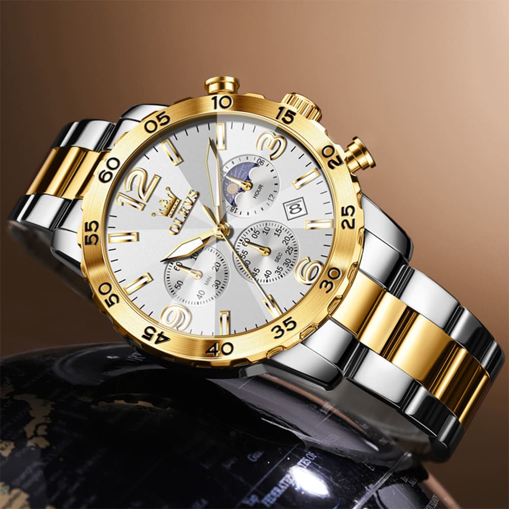 OLEVS 3678 Men’s Sport Luxury Chronograph – Moon Phase Series - Image 7