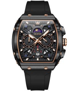 OLEVS 2942 Sport Tonneau Chronograph – Silicone Series