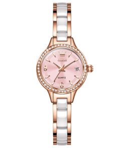 OLEVS 7093 Ceramic Luxe Crystal Watch