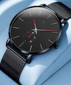 OLEVS 9954 Men’s Minimalist Mesh Watch – Small Seconds Series